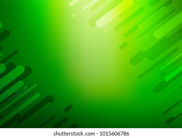 Dark Green vector doodle blurred template. Shining colored illustration with doodles in Zen tangle style. The elegant pattern can be used as a part of a brand book.