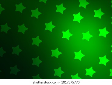 Dark Green vector doodle blurred texture. Brand-new colored illustration in blurry style with doodles. The best blurred design for your business.