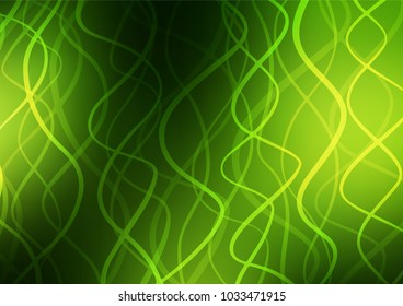 Dark Green vector doodle blurred background. Modern geometrical abstract illustration with doodles. A new texture for your design.