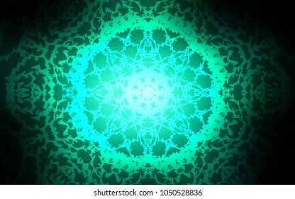 Dark Green vector doodle blurred texture. Sketchy doodles drawn by child on blurred background. Brand-new style for your business design.
