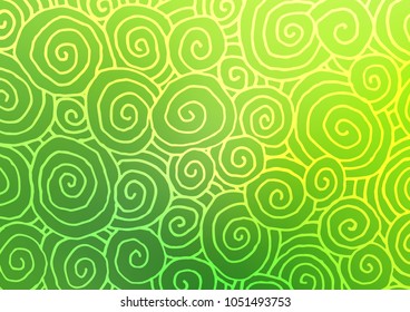 Dark Green vector doodle blurred texture. A completely new color illustration in doodle style. The doodle design can be used for your web site.