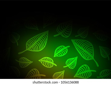 Dark Green vector doodle blurred template. Sketchy hand drawn doodles on blurred background. The best blurred design for your business.