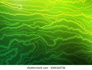 Dark Green vector doodle blurred template. Geometric doodle illustration in Origami style with gradient. The pattern can be used for wallpapers and coloring books.