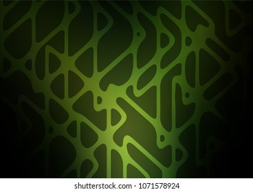 Dark Green vector doodle blurred background. Shining colored illustration with doodles in Zen tangle style. The best blurred design for your business.