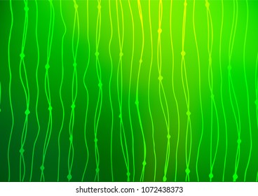 Dark Green vector doodle blurred background. Ethnic elegant natural pattern with gradient. The pattern can be used for heads of websites and designs.