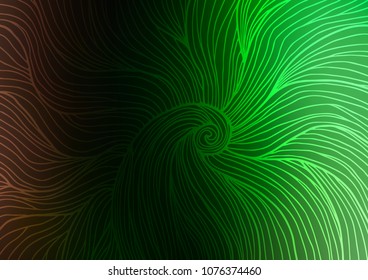 Dark Green vector doodle blurred texture. A vague abstract illustration with doodles in Indian style. The pattern can be used for heads of websites and designs.