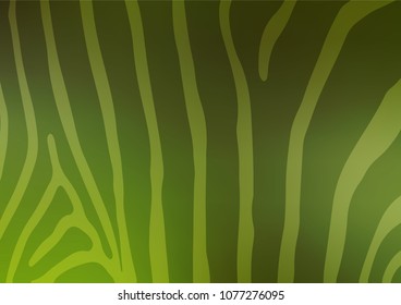 Dark Green vector doodle blurred template. Shining colored illustration with doodles in Zen tangle style. A completely new template for your business design.
