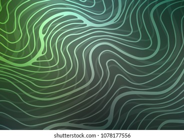Dark Green vector doodle blurred background. Colorful illustration in abstract style with doodles and Zen tangles. Hand painted design for web, leaflet, textile.