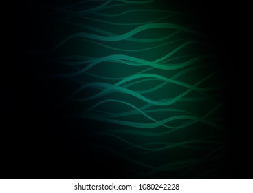 Dark Green vector doodle blurred template. Geometric doodle illustration in Origami style with gradient. The pattern can be used for coloring books and pages for kids.