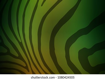 Dark Green vector doodle blurred template. Doodles on blurred abstract background with gradient. A completely new design for your business.