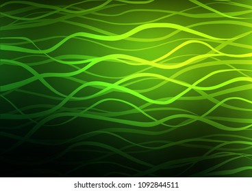 Dark Green vector doodle blurred texture. Decorative shining illustration with doodles on abstract template. The completely new template can be used for your brand book.