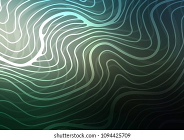 Dark Green vector doodle blurred template. A completely new color illustration in doodle style. Brand-new style for your business design.