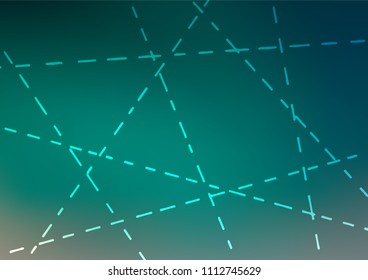 Dark Green vector doodle blurred template. Glitter abstract illustration with doodles and Zen tangles. Hand painted design for web, wrapping, wallpaper.