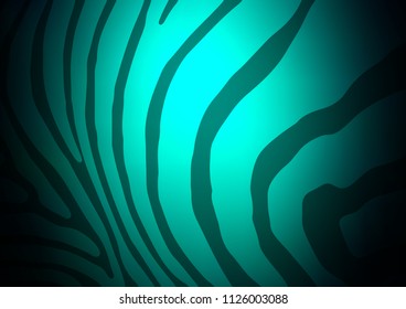 Dark Green vector doodle blurred texture. A vague abstract illustration with doodles in Indian style. Hand painted design for web, leaflet, textile.