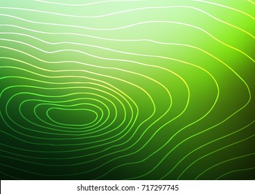 Dark Green vector doodle blurred template. Ethnic elegant natural pattern with gradient. The elegant pattern can be used as a part of a brand book.