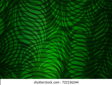 Dark Green vector doodle blurred pattern. Blurred decorative design in Indian style with Zen tangles. The pattern can be used for heads of websites and designs.