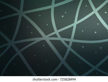 Dark Green vector doodle blurred background. An elegant bright illustration with lines in Natural style. The textured pattern can be used for website.
