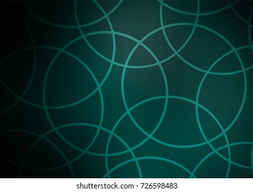 Dark Green vector doodle blurred background. An elegant bright illustration with lines in Natural style. The best blurred design for your business.