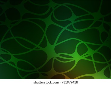 Dark Green vector doodle blurred pattern. Ethnic elegant natural pattern with gradient. Brand-new style for your business design.