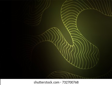 Dark Green vector doodle blurred template. Shining colored illustration with doodles in Arabic style. The pattern can be used for wallpapers and coloring books.