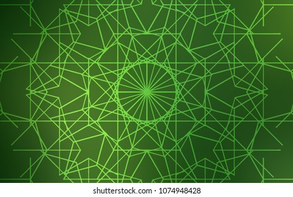 Dark Green vector doodle bright template. Childish elegant natural pattern with gradient. A completely new template for your business design.