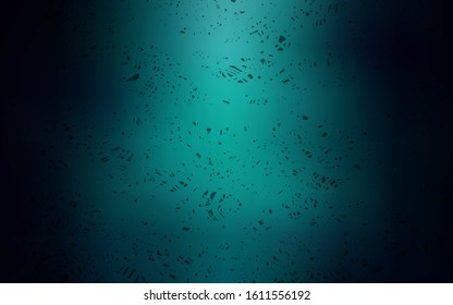 Dark Green vector doodle bright pattern. Modern geometrical abstract illustration with roses. A completely new design for your business.