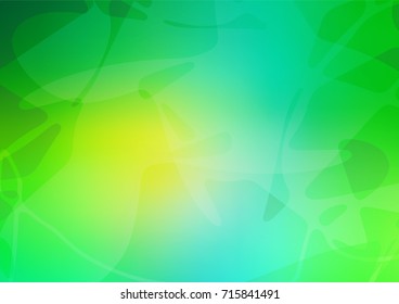 Dark green vector doodle bright background. A vague abstract illustration with doodles drawn by child in Indian style. The textured pattern can be used for website.