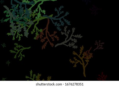 Borde elegante vector verde oscuro con sakura. Decoración de estilo indio sobre fondo blanco. Plantilla para fondos de teléfonos móviles.