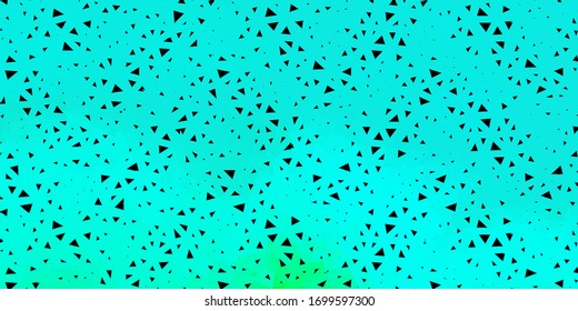 Dark green vector geometric polygonal design. Decorative colorful illustration with abstract triangles. Your design for applications.