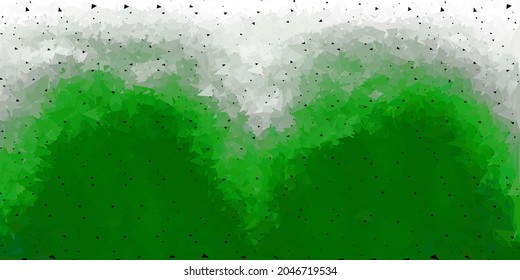 Dark green vector geometric polygonal layout. Abstract illustration with elegant gradient triangles. Modern design for your apps.