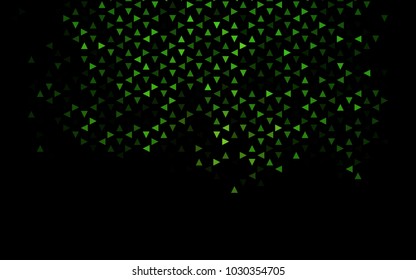 Dark Green vector geometric simple minimalistic background, which consist of triangles on white background. Triangular pattern with gradient for your business design. 