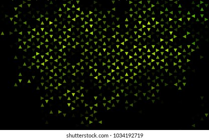 Dark Green vector geometric simple minimalistic background, which consist of triangles on white background. Triangular pattern with gradient for your business design. 