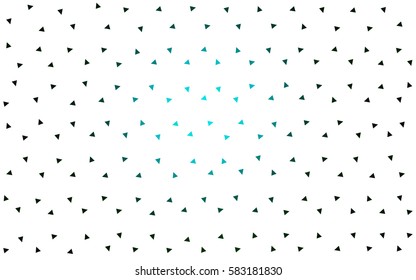 Dark Green vector geometric simple minimalistic background, which consist of triangles on white background. Triangular pattern with gradient for your business design. 