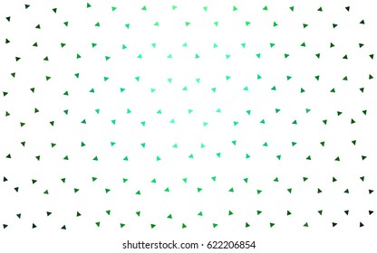 Dark Green vector geometric simple minimalistic background, which consist of triangles on white background. Triangular pattern with gradient for your business design. 