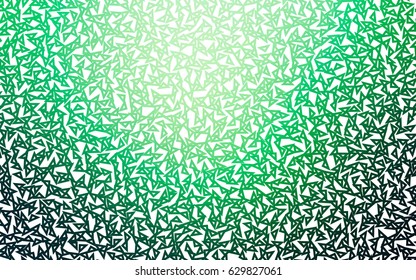 Dark Green vector geometric simple minimalistic background, which consist of triangles on white background. Triangular pattern with gradient for your business design. 