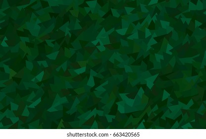 Dark Green vector geometric simple minimalistic background, which consist of triangles on white background. Triangular pattern with gradient for your business design. 