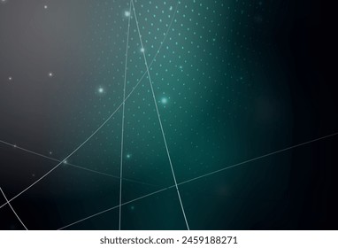 Ilustración abstracta de brillo de Vector verde oscuro con gotas de lluvia borrosas. Ilustración abstracta moderna con gotas de agua coloridas. Diseño moderno para una tarjeta de visita.