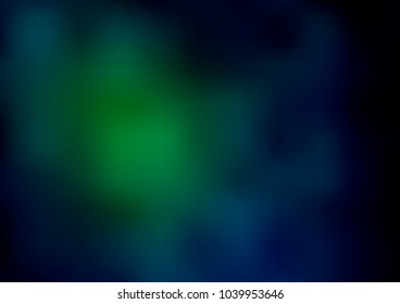 Dark Green vector glossy abstract background. Glitter abstract illustration with an elegant design. A completely new template for your business design.