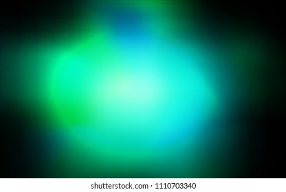 Dark Green vector glossy abstract cover. Colorful illustration in abstract style with gradient. The blurred design can be used for your web site.