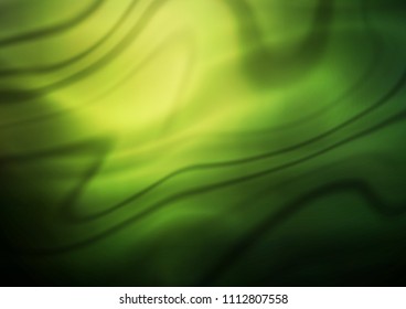 Dark Green vector glossy abstract background. A completely new color illustration in a vague style. The blurred design can be used for your web site.
