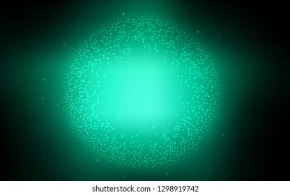 Dark Green vector glossy abstract backdrop. An elegant bright illustration with gradient. New way of your design.