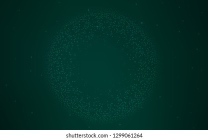 Dark Green vector glossy abstract backdrop. Creative illustration in halftone style with gradient. New way of your design.