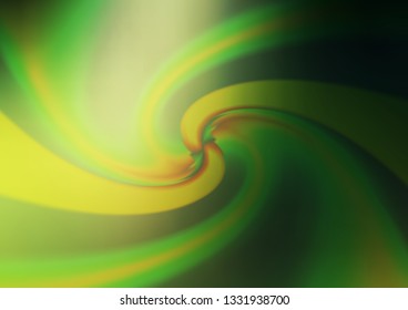 Dark Green vector glossy abstract template. A vague abstract illustration with gradient. A new texture for your design.