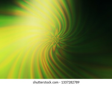 Dark Green vector glossy abstract background. Shining colorful illustration in a Brand new style. The best blurred design for your business.