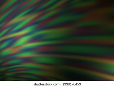 Dark Green vector glossy abstract template. Colorful abstract illustration with gradient. The template can be used for your brand book.