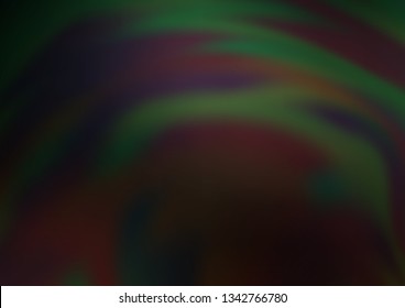 Dark Green vector glossy abstract background. A completely new color illustration in a bokeh style. A completely new design for your business.