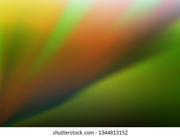 Dark Green vector glossy abstract template. Colorful abstract illustration with gradient. Brand new design for your business.