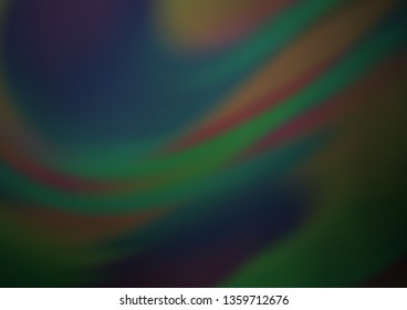 Dark Green vector glossy abstract background. A vague abstract illustration with gradient. The background for your creative designs.
