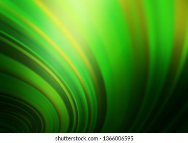 Dark Green vector glossy abstract background. Colorful abstract illustration with gradient. A completely new template for your design.