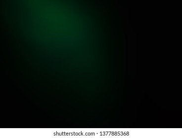 Dark Green vector glossy abstract template. Colorful illustration in abstract style with gradient. A new texture for your design.